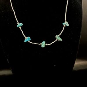 Turquoise Chip Necklace by